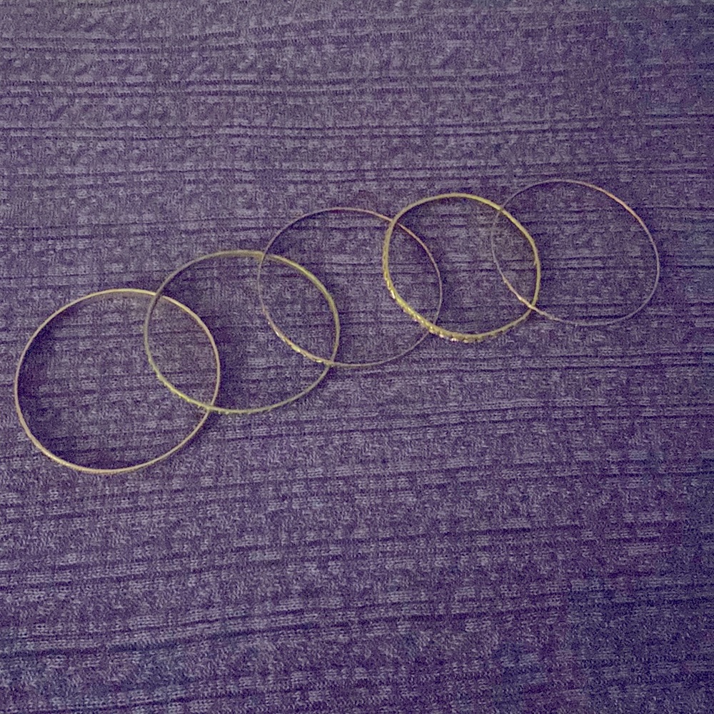 15 - silver tone Bangle bracelets  nice quality